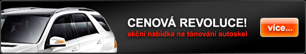 Akční nabídka na tónování autoskel zde